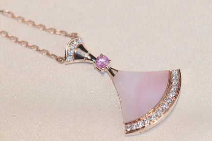 [✨ROSE✨]DREAM NECKLACE PINK MOP DIAMOND