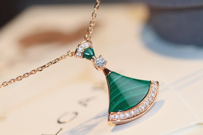 [✨ROSE✨]DREAM NECKLACE MALACHITE DIAMOND