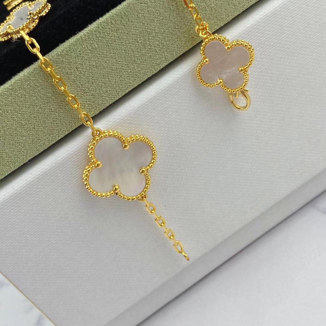[✨ROSE✨]MAGIC CLOVER MOP GOLD BRACELET 5 MOTIFS