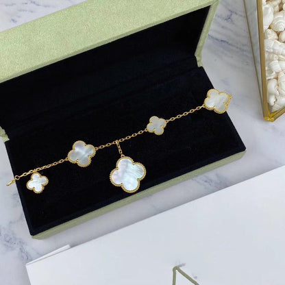 [✨ROSE✨]MAGIC CLOVER MOP GOLD BRACELET 5 MOTIFS