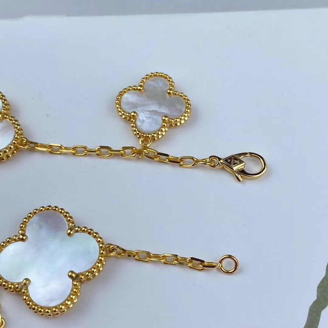 [✨ROSE✨]MAGIC CLOVER MOP GOLD BRACELET 5 MOTIFS