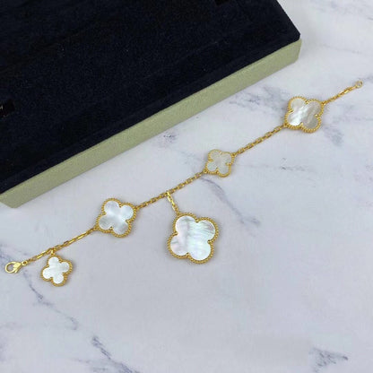 [✨ROSE✨]MAGIC CLOVER MOP GOLD BRACELET 5 MOTIFS
