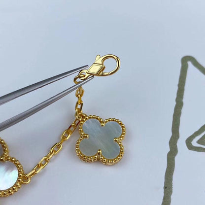 [✨ROSE✨]MAGIC CLOVER MOP GOLD BRACELET 5 MOTIFS
