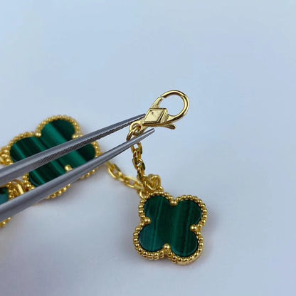 [✨ROSE✨]MAGIC CLOVER MALACHITE GOLD BRACELET 5 MOTIFS