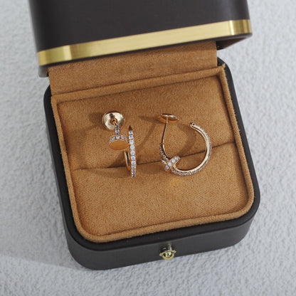 [✨ROSE✨]JUSTE EARRINGS 12.75MM PINK GOLD DIAMOND