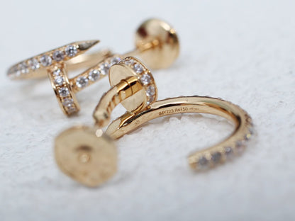 [✨ROSE✨]JUSTE EARRINGS 12.75MM PINK GOLD DIAMOND