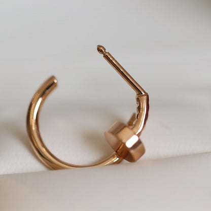 [✨ROSE✨]JUSTE EARRINGS PINK GOLD