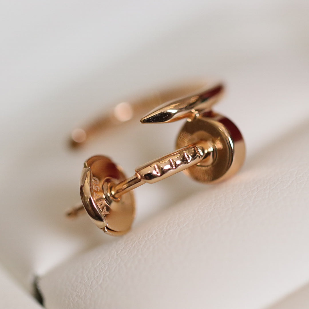 [✨ROSE✨]JUSTE EARRINGS PINK GOLD