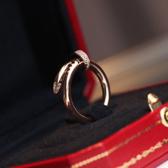 [✨ROSE✨]JUSTE RING 2.65MM PINK GOLD DIAMOND