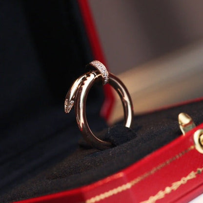 [✨ROSE✨]JUSTE RING 2.65MM PINK GOLD DIAMOND