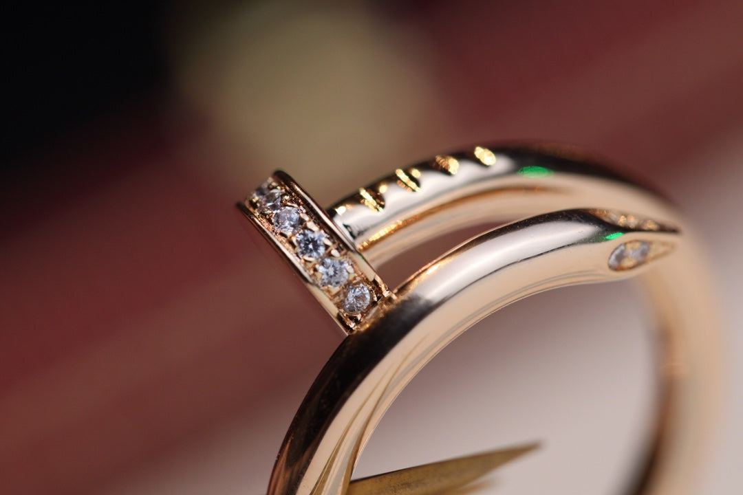 [✨ROSE✨]JUSTE RING 2.65MM PINK GOLD DIAMOND