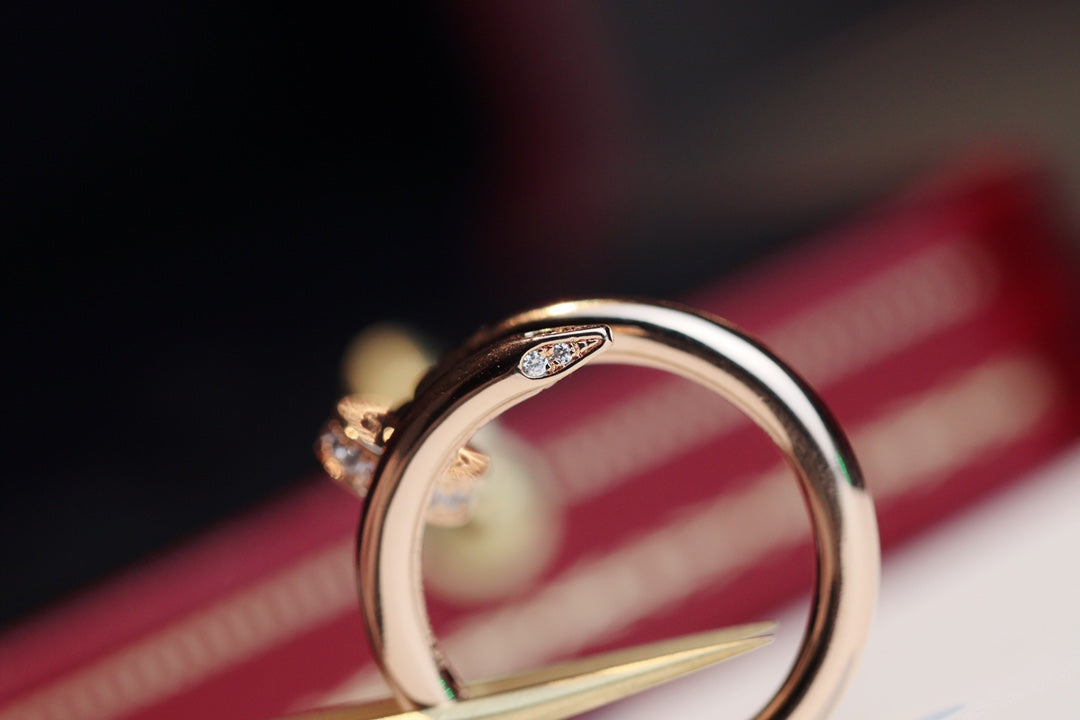 [✨ROSE✨]JUSTE RING 2.65MM PINK GOLD DIAMOND