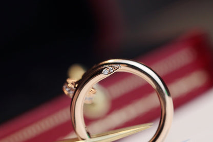 [✨ROSE✨]JUSTE RING 2.65MM PINK GOLD DIAMOND