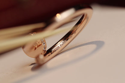 [✨ROSE✨]JUSTE RING 2.65MM PINK GOLD DIAMOND