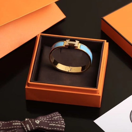[✨ROSE✨]H CLOUD BLUE BRACELET GOLD DIAMOND