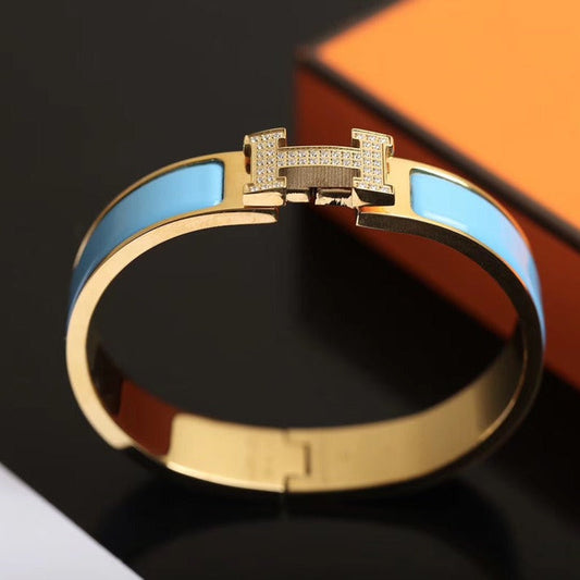 [✨ROSE✨]H CLOUD BLUE BRACELET GOLD DIAMOND