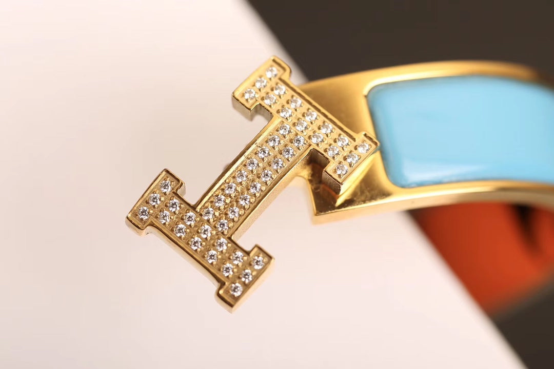 [✨ROSE✨]H CLOUD BLUE BRACELET GOLD DIAMOND