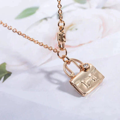 [✨ROSE✨]AMULETTE PEDANT ROSE GOLD NECKLACE
