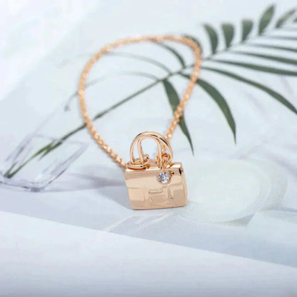 [✨ROSE✨]AMULETTE PEDANT ROSE GOLD NECKLACE