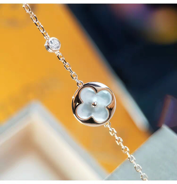 [✨ROSE✨]SUN MOP GOLD 1 DIAMOND NECKLACE