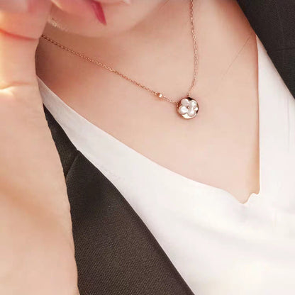 [✨ROSE✨]SUN MOP GOLD 1 DIAMOND NECKLACE