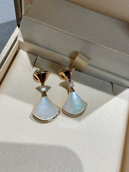 [✨ROSE✨]DREAM MOP 1 DIAMOND EARRINGS