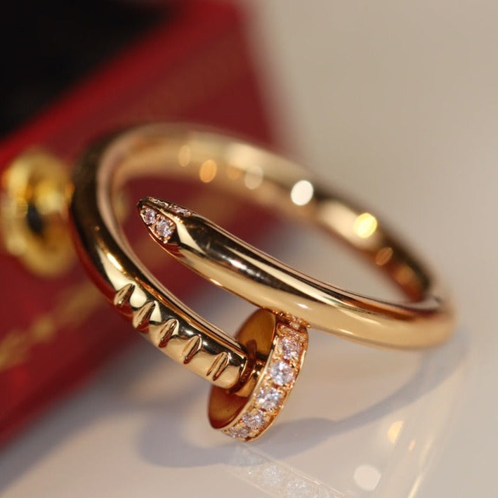 [✨ROSE✨]JUSTE RING 2.65MM GOLD DIAMOND