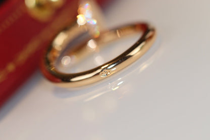 [✨ROSE✨]JUSTE RING 2.65MM GOLD DIAMOND