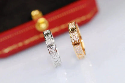 [✨ROSE✨]LOVE RING 3.6MM DIAMOND PAVED