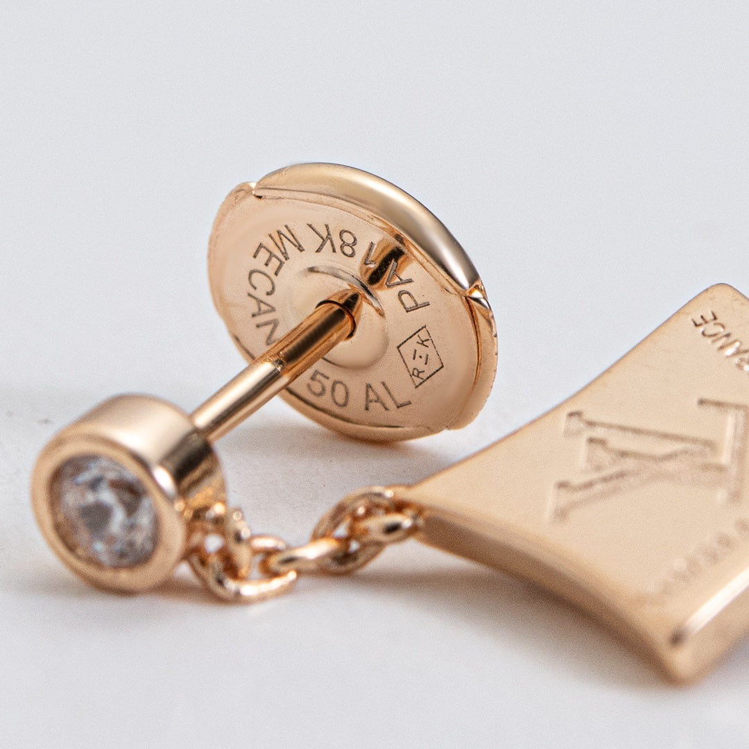 [✨ROSE✨]STAR DIAMONDS EARRINGS GOLD