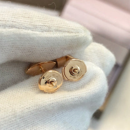 [✨ROSE✨]DREAM EARRINGS 3 MOTIFS ONYX MOP PINK GOLD