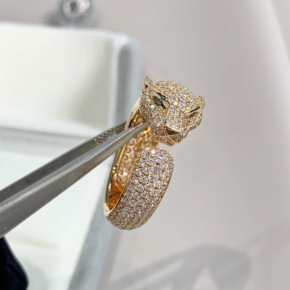 [✨ROSE✨]PANTHERE PINK GOLD DIAMOND RING