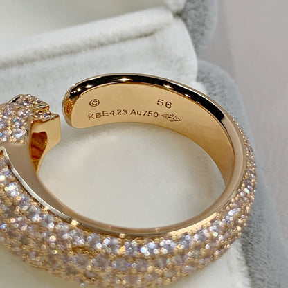 [✨ROSE✨]PANTHERE PINK GOLD DIAMOND RING