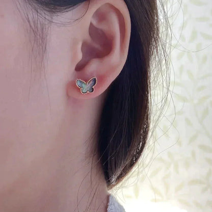 [✨ROSE✨]BUTTERFLY DARK MOP  EARRINGS