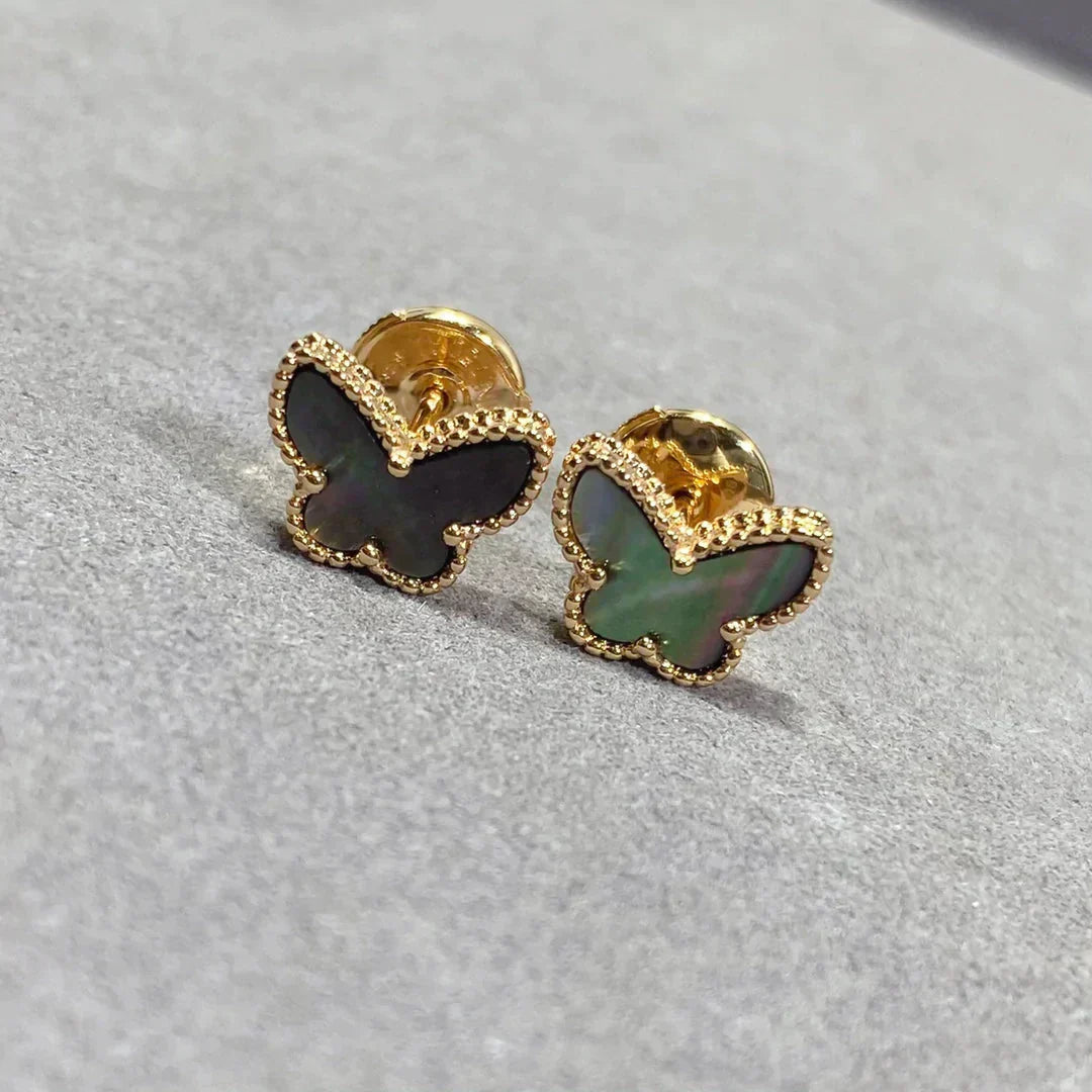 [✨ROSE✨]BUTTERFLY DARK MOP  EARRINGS