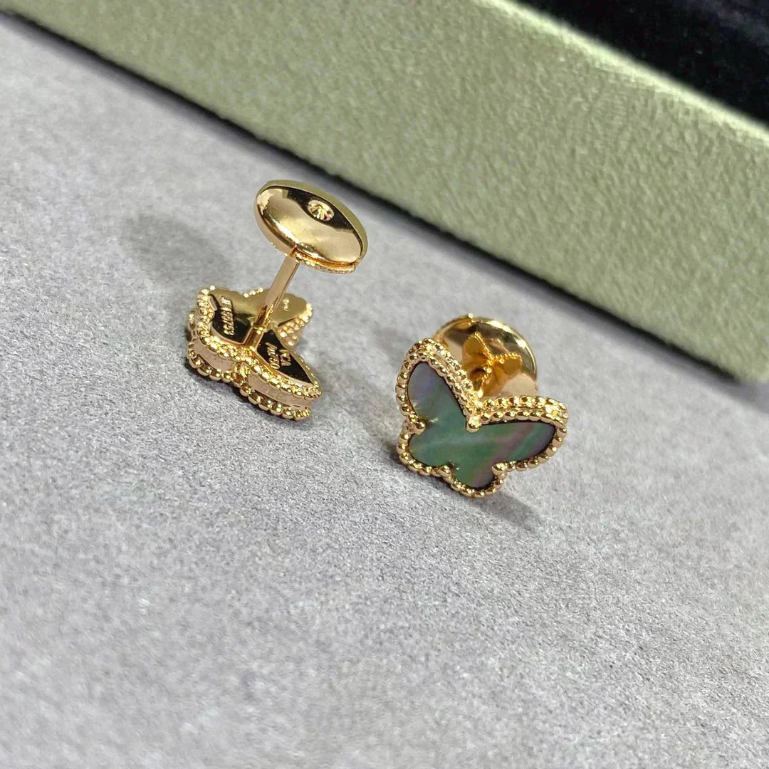 [✨ROSE✨]BUTTERFLY DARK MOP  EARRINGS