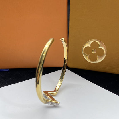 [✨ROSE✨]VOLTE UPSITE DOWN DIAMOND GOLD OPEN BRACELET