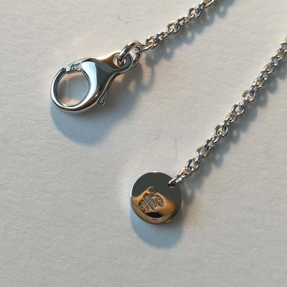 [✨ROSE✨]ZERO 1 BLACK CERAMIC SILVER NECKLACE