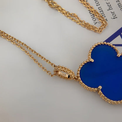 [✨ROSE✨]CLOVER 25MM NECKLACE TURQUOISE ROSE GOLD