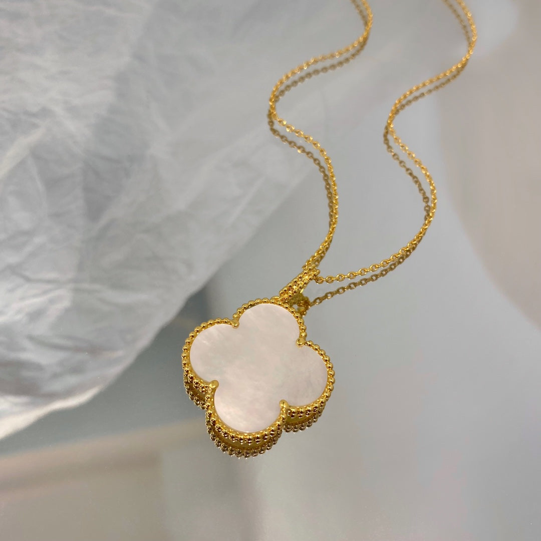 [✨ROSE✨]CLOVER 25MM MOP LARGE PENDANT NECKLACE