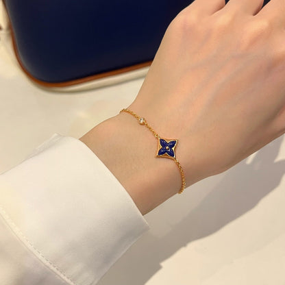 [✨ROSE✨]COLOR STAR PINK GOLD DIAMOND BRACELET