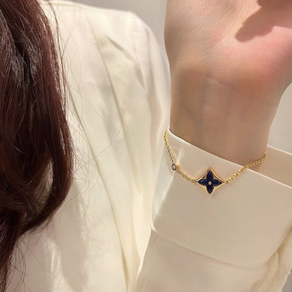 [✨ROSE✨]COLOR STAR PINK GOLD DIAMOND BRACELET