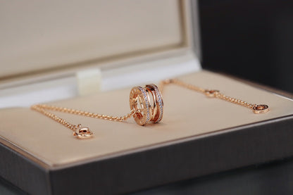 [✨ROSE✨]ZERO 1 PINK GOLD NECKLACE