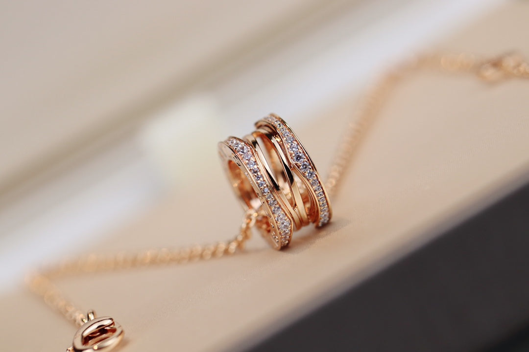 [✨ROSE✨]ZERO 1 PINK GOLD NECKLACE