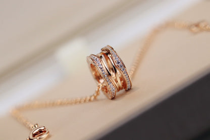[✨ROSE✨]ZERO 1 PINK GOLD NECKLACE