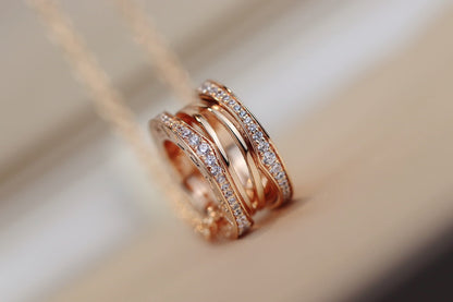 [✨ROSE✨]ZERO 1 PINK GOLD NECKLACE