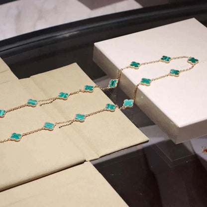 [✨ROSE✨]CLOVER 20 MOTIFS MALACHITE GOLD