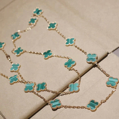 [✨ROSE✨]CLOVER 20 MOTIFS MALACHITE GOLD