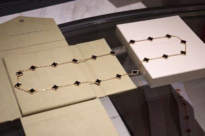 [✨ROSE✨]CLOVER 20 MOTIFS ONYX ROSE GOLD
