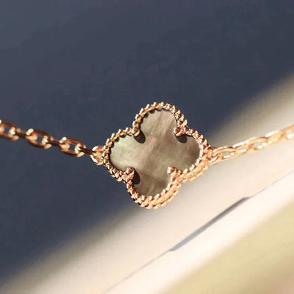 [✨ROSE✨]CLOVER 20 MOTIFS LASER DIAMOND NECKLACE